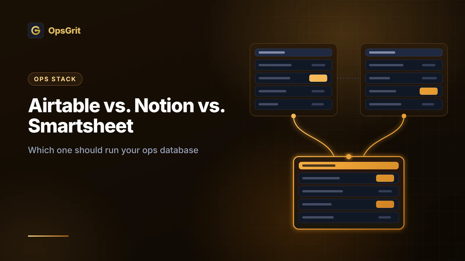 Illustration for Airtable vs. Notion vs. Smartsheet: Which Should Run Your Operations Database?