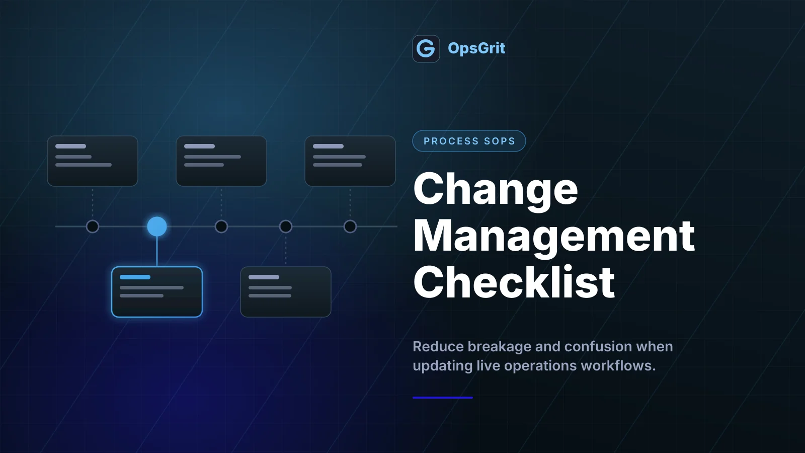 Illustration for Change Management Checklist for Operations Workflows