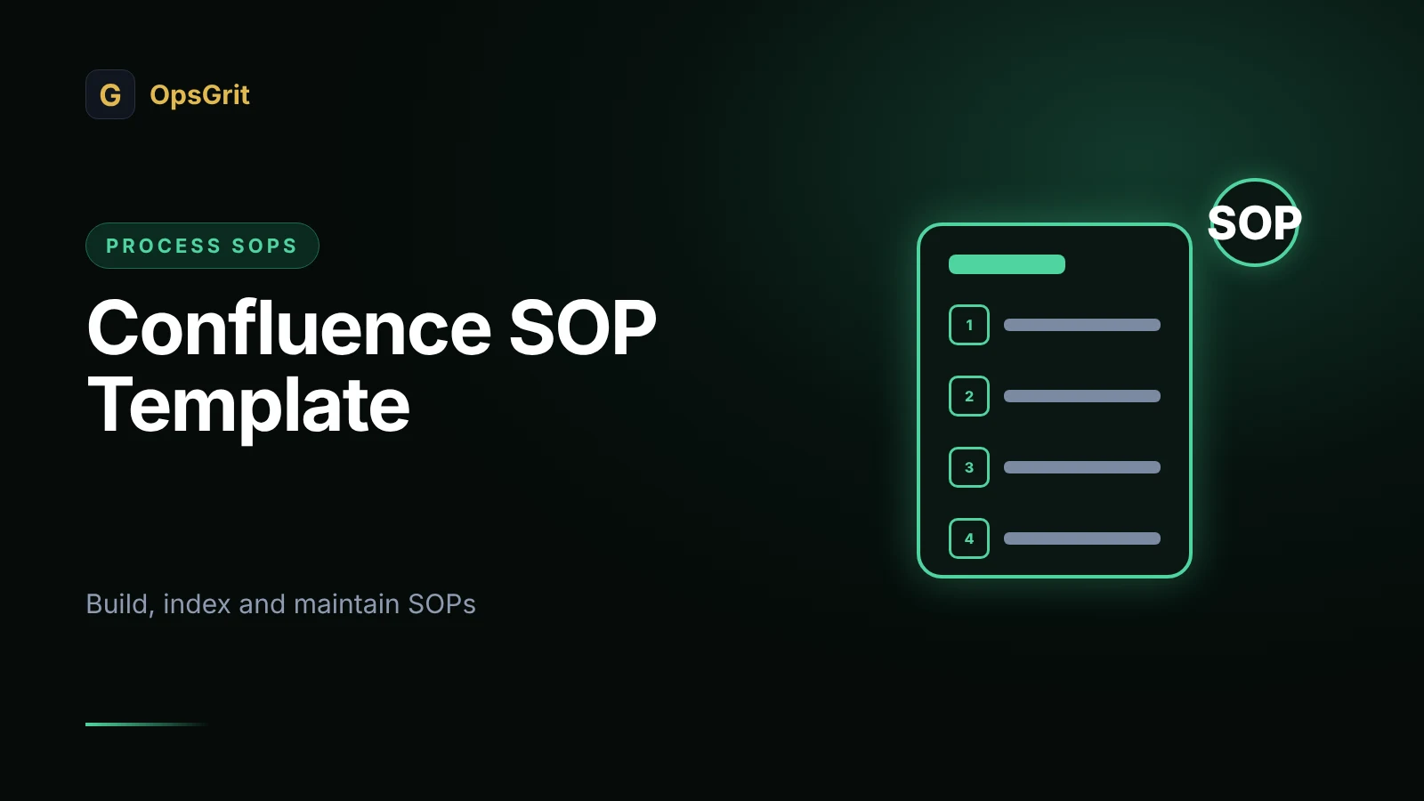 Illustration for Confluence SOP Template: How to Build, Index and Maintain SOPs in Confluence