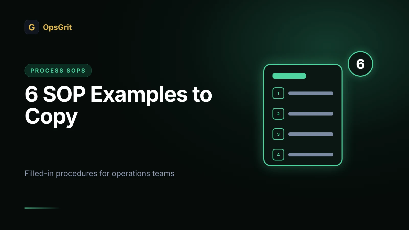 Illustration for SOP Examples: 6 Filled-In Standard Operating Procedures You Can Copy