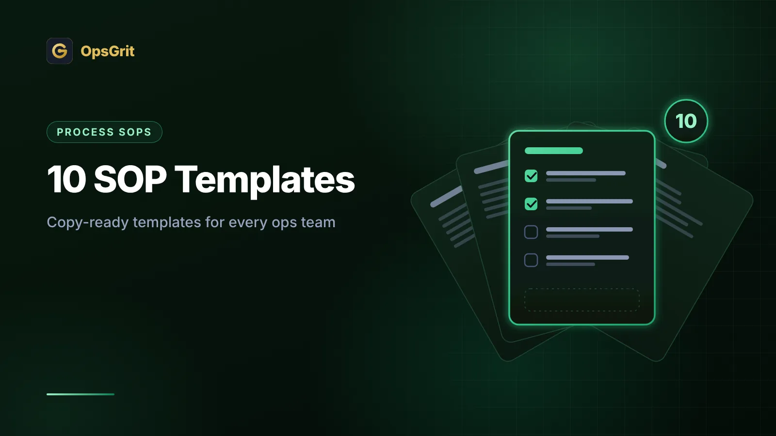 Illustration for SOP Templates: 10 Templates Every Operations Team Needs